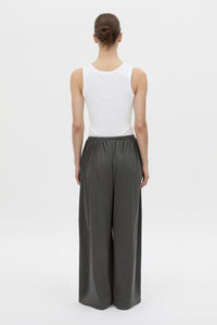 Back view CAMILLA AND MARC Senae Lightweight Lounge Pant in charcoal grey.