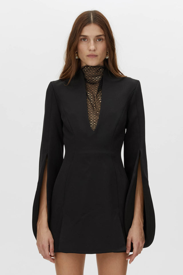 Sillage Lace Mini Dress in Black CAMILLA AND MARC® C&M