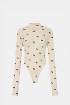 Siona Printed Long Slv Bodysuit