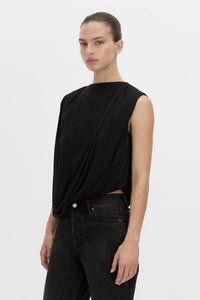 Siona Sleeveless Drape Top