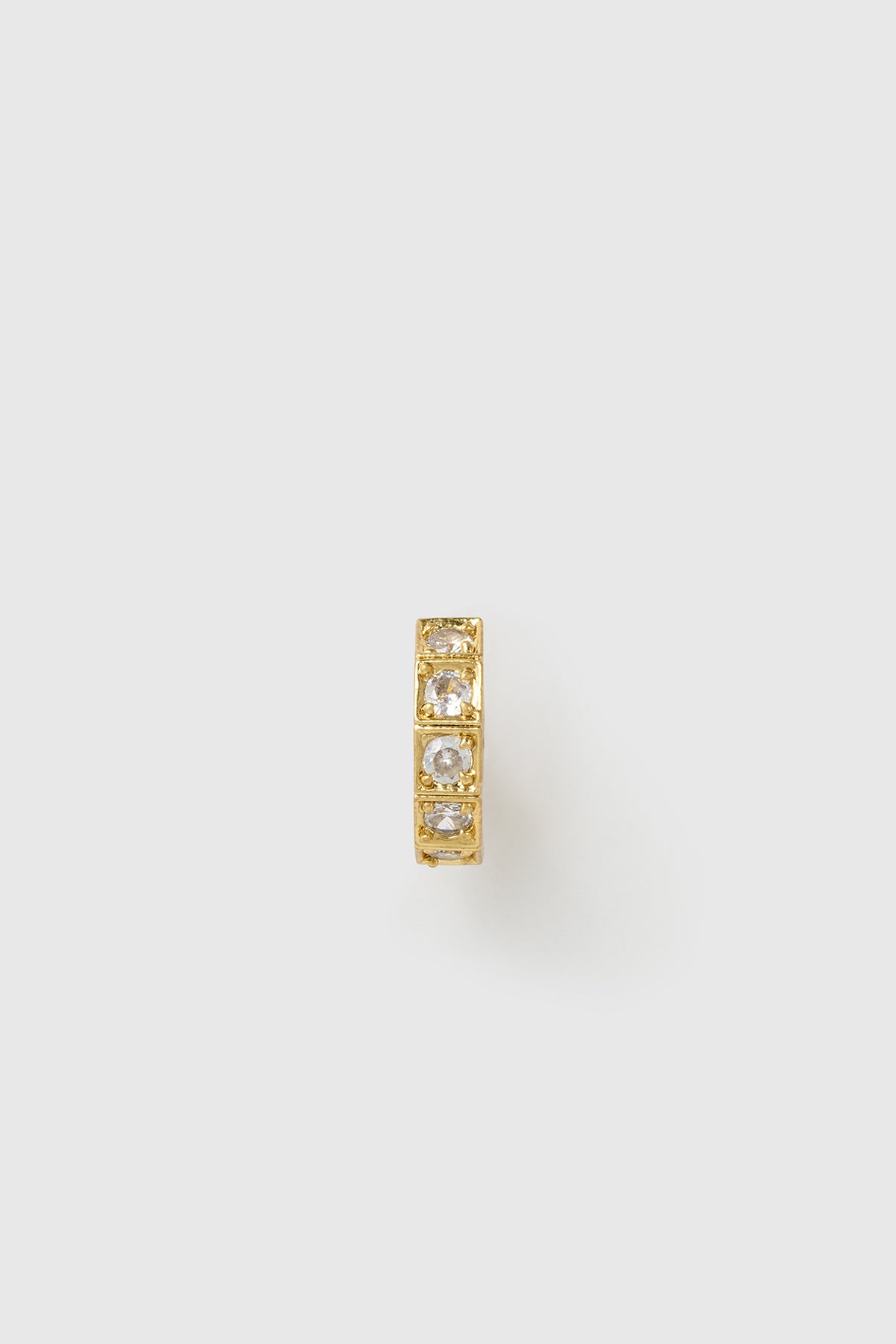 Front view CAMILLA AND MARC Sloane Ear Cuff in 18k gold plating.