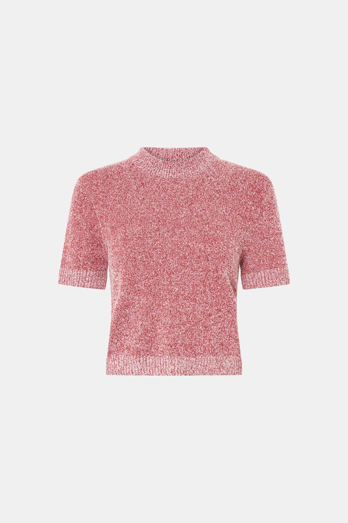 Ghost view CAMILLA AND MARC Soleo Textured Knit T‑Shirt in watermelon.