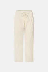 Studio Track Pant - CAMILLA AND MARC Studio cropped mid-rise white track pant with elasticated waistband