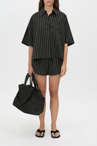 Takashi Shirt - CAMILLA AND MARC Takashi pinstripe cocoon cotton shirt