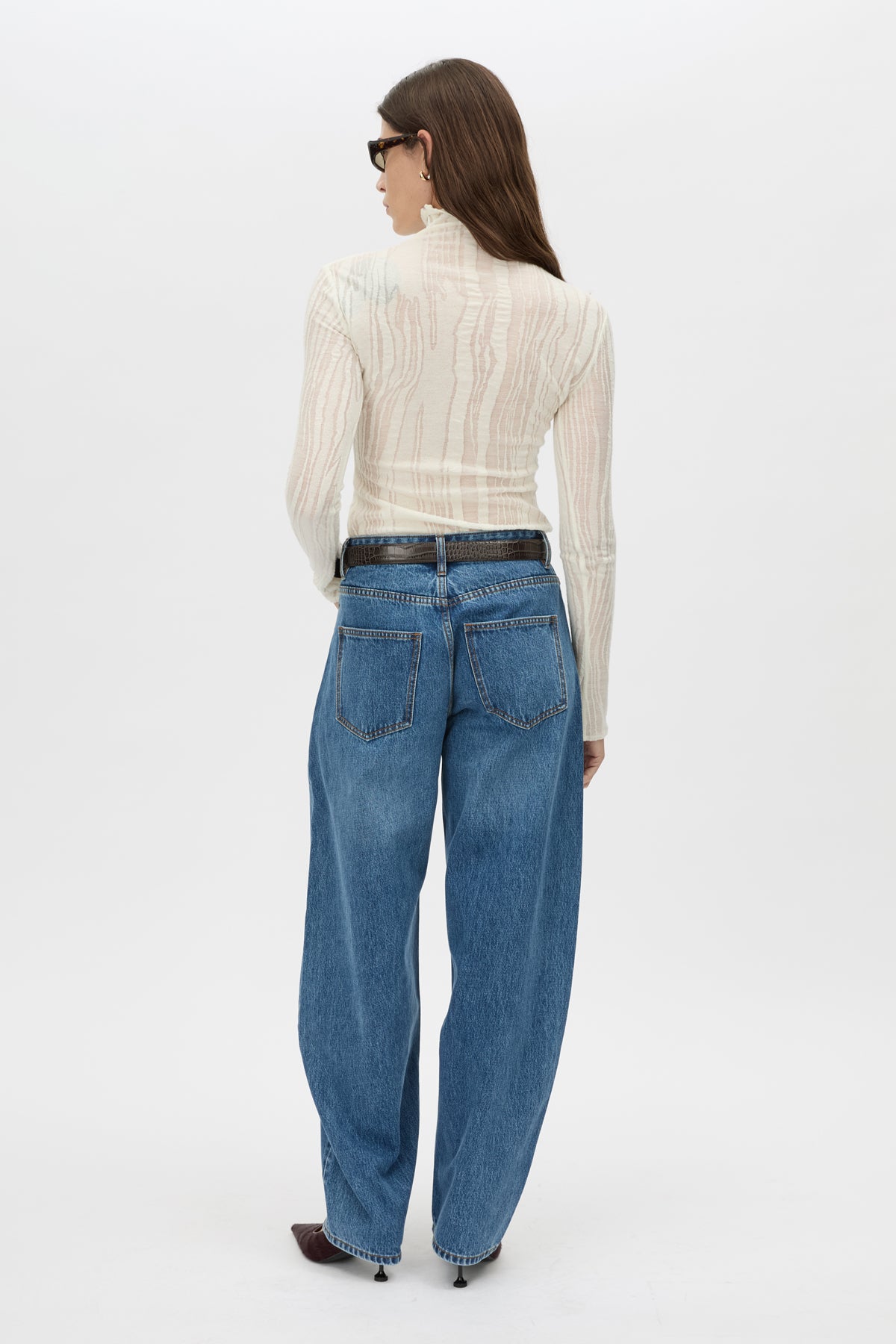 Tatum Denim Jean - CAMILLA AND MARC Tatum barrel leg low-rise denim jean in classic blue