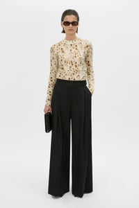 Teneva Printed Knit Sweater