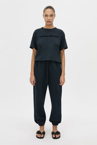 Tia Flocking Logo Tee
