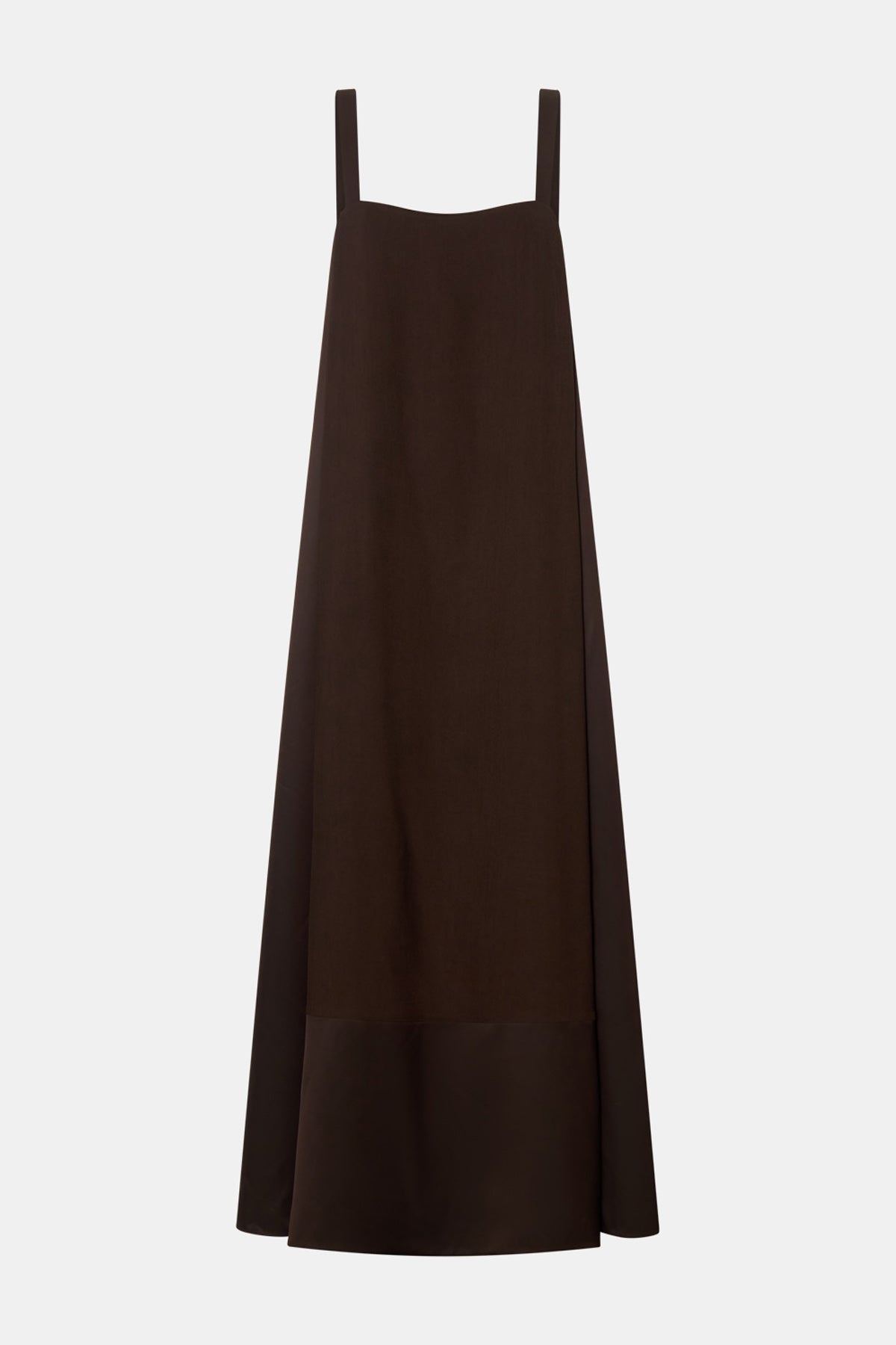 Tove Satin Maxi Dress in Chocolate Brown - CAMILLA AND MARC C&M Tove Satin Maxi Dress in Chocolate Brown - CAMILLA AND MARC C&M