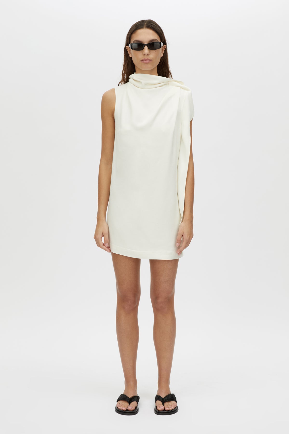 camilla and marc mini dress Evara Fringe Mini Dress in Black Multi