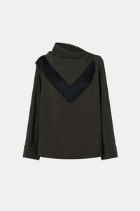 Una Drape Collar Shirt
