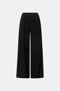Vance Leather Pant - CAMILLA AND MARC Vance elasticated suede leather pant in black