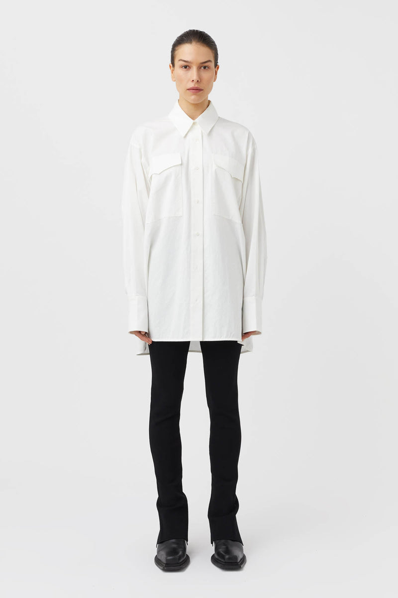 Vesta Oversized Shirt in White - C&M |CAMILLA AND MARC® Official