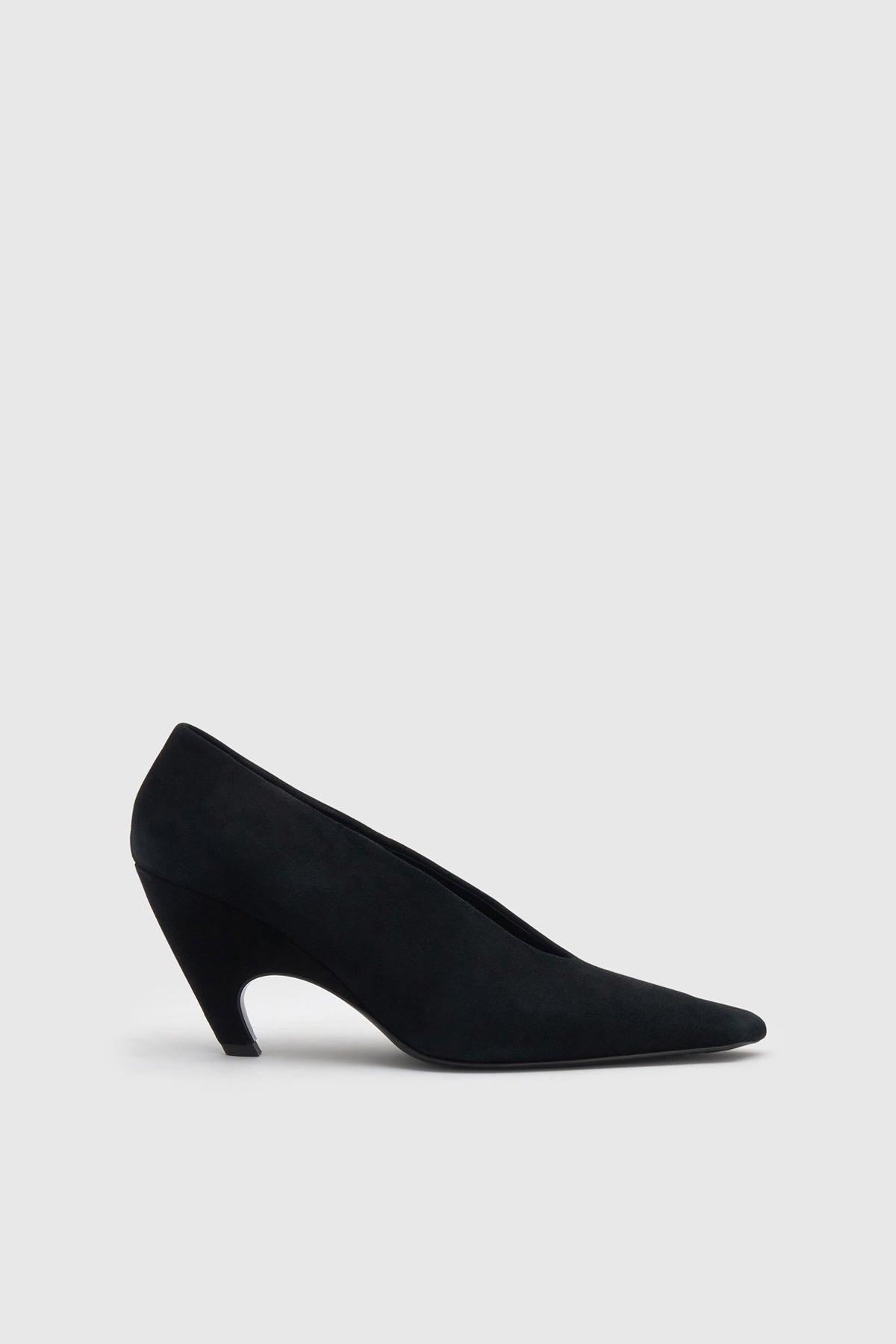 Wave Pump Heels Black Suede - CAMILLA AND MARC® C&M
