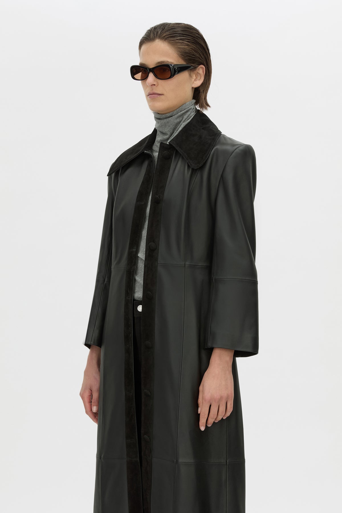 Yaz Leather Coat
