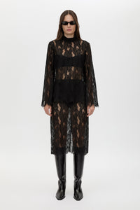 Zemira Lace Midi Skirt