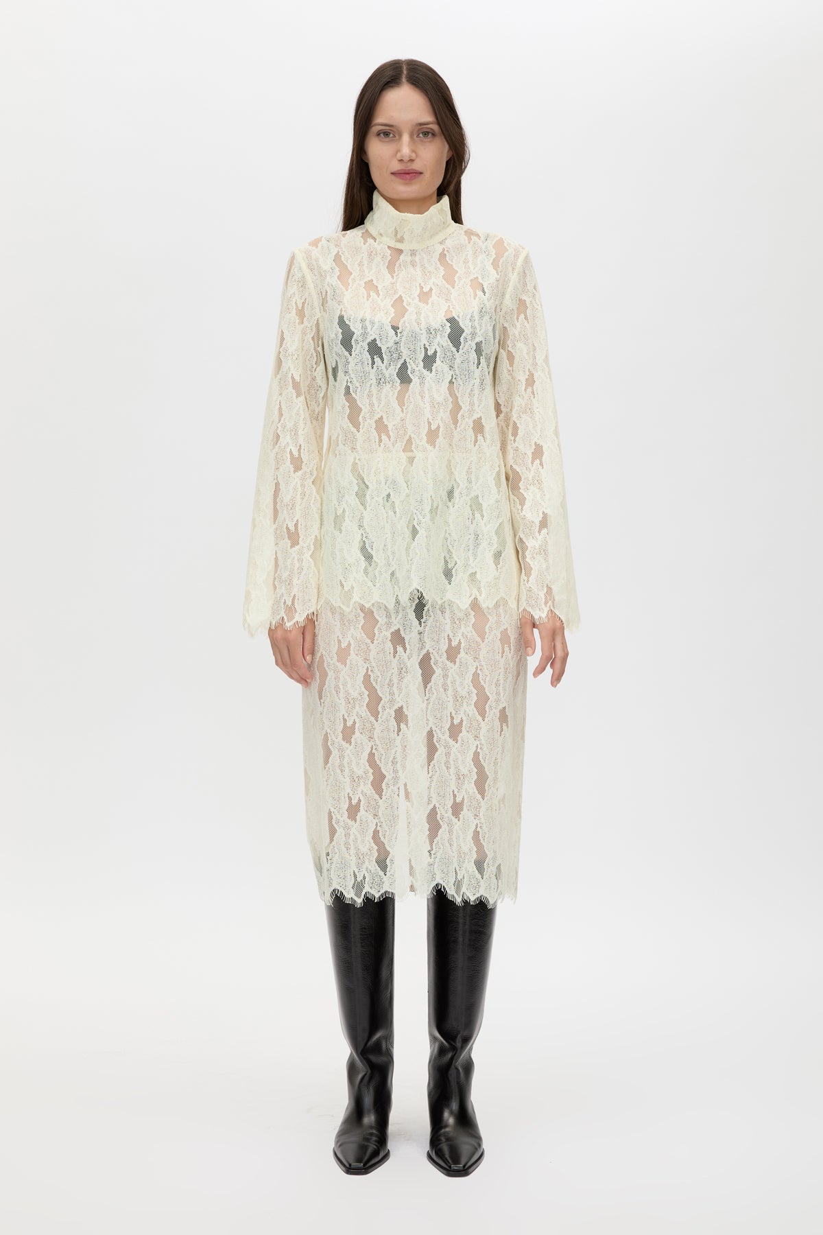 Zemira Lace Midi Skirt