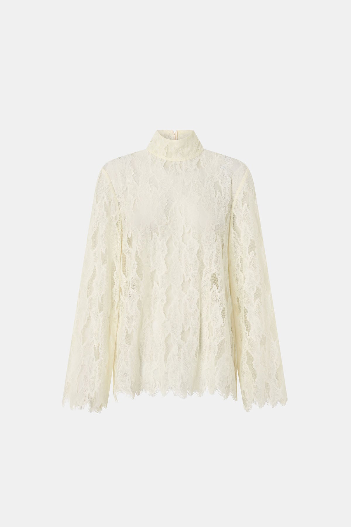 Zemira Long Sleeve Lace Top in Cream - CAMILLA AND MARC® C&M
