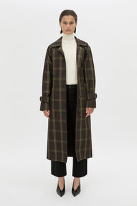 Winton Check Trench Coat