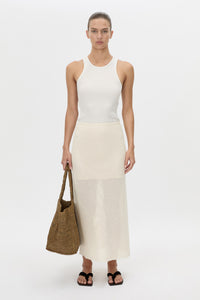 Viele Textured Bias Skirt