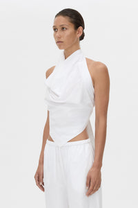 Onesto Cowl Neck Backless Top