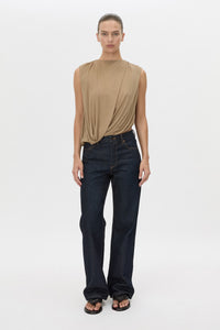 Siona Sleeveless Drape Top