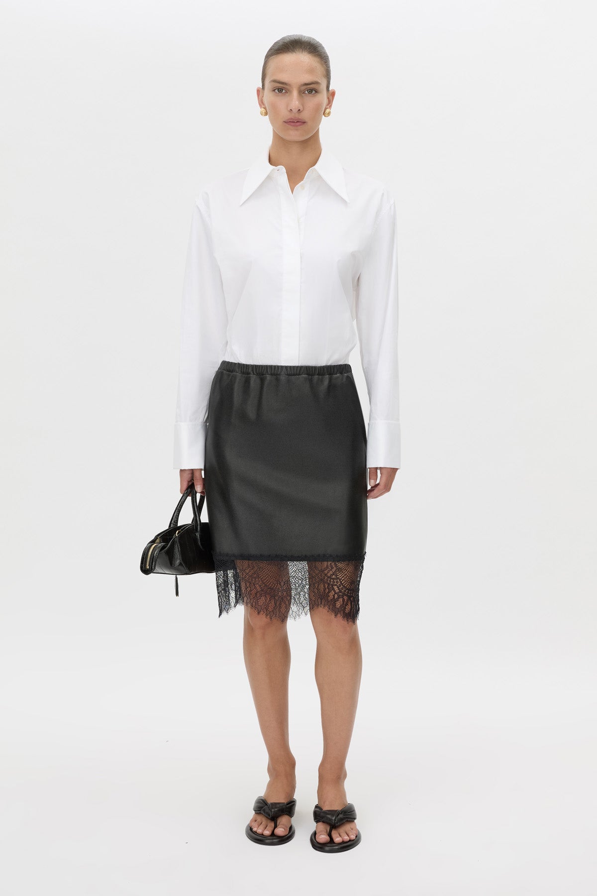 Nes Leather Skirt