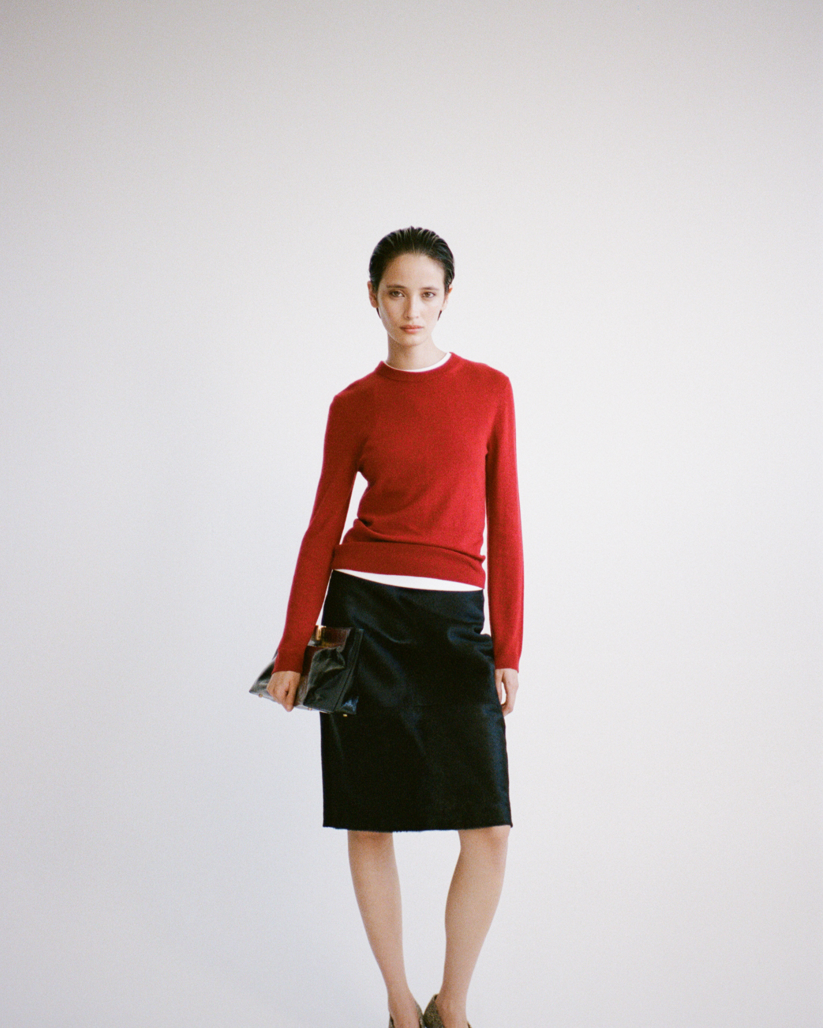 CAMILLA AND MARC PF26 - Esme Knit Sweater in Cherry Red side view