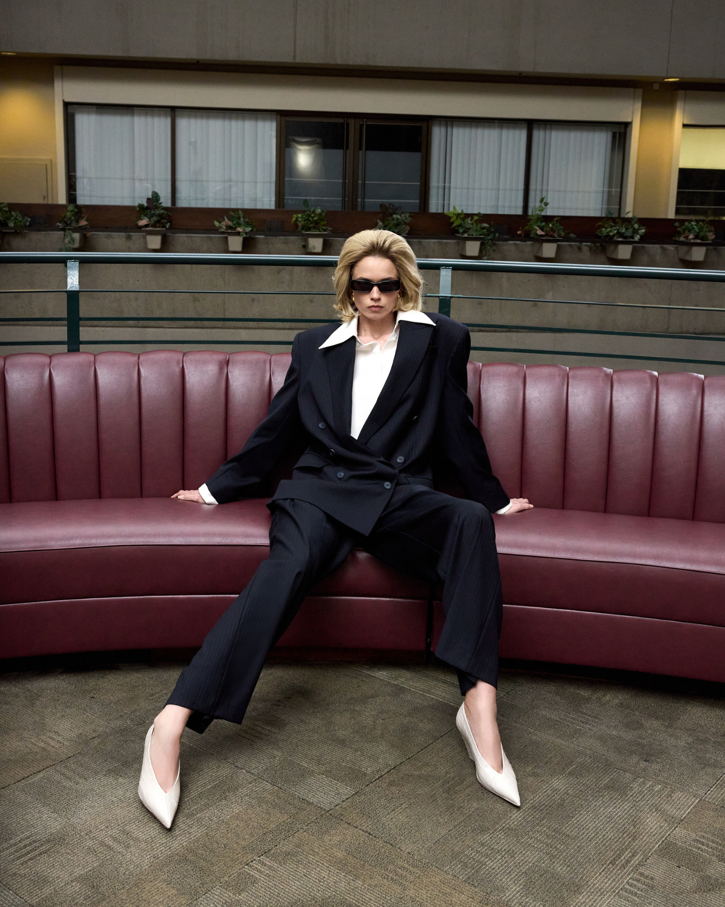 CAMILLA AND MARC PF26 - Orban Blazer and Orban Pant in Navy Pinstripe