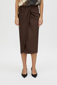 Elowyn Wrap Midi Skirt