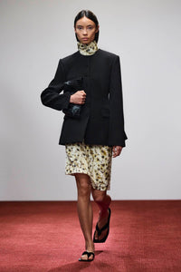 Campaign view CAMILLA AND MARC Namira Blazer in black with round‑neck tailored design.