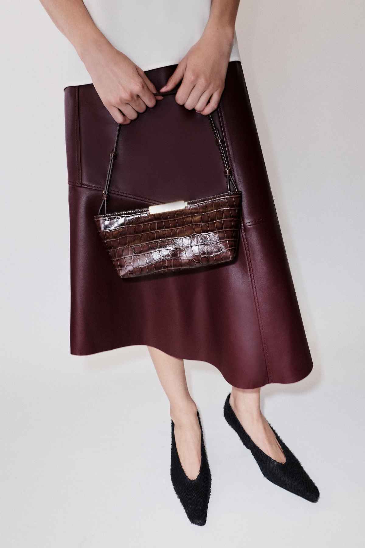 Poppy Croc Mini Bag