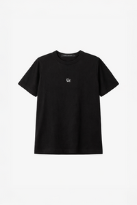 Ghost view CAMILLA AND MARC Lyra Logo Tee in Black with a 100% cotton fabrication.